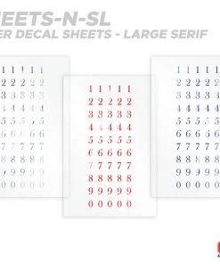 CRB Numeric Rod Decals - Peel & Stick Numbers