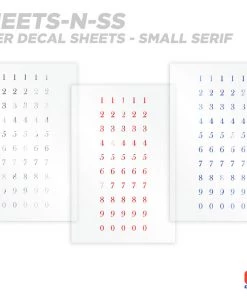 CRB Numeric Rod Decals - Peel & Stick Numbers