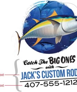 Mud Hole Personalized Can Koozie 017 Catch The Big Ones Gear