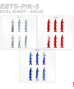 CRB Pike Silhouette Rod Decals - Peel & Stick