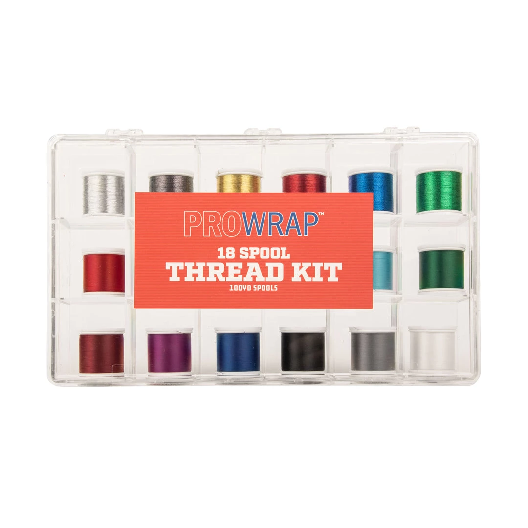 Supplies ProWrap 18-Spool Thread Assortment With Storage Box 5 Supplies ProWrap 18-Spool Thread Assortment With Storage Box