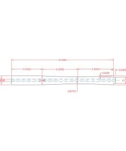 CRB Components 13" Tapered Cork Rear Grip, Super Grade