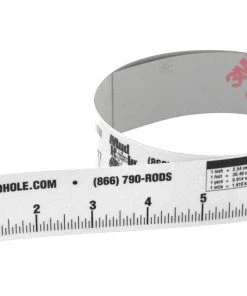 Mud Hole Measuring Tools Rod Builder's Adhesive-Backed Measuring Tape & Conversion Chart