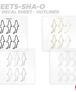 CRB Shark Silhouette Rod Decals - Peel & Stick Supplies