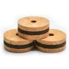 CRB 1/3 Stacked Burl - 1/2" X 1/4" Hole - Natural/Burnt/Natural 2 CRB 1/3 Stacked Burl - 1/2" X 1/4" Hole - Natural/Burnt/Natural