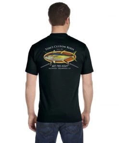 Mud Hole Gear Custom T-Shirt: Bamboo Frame With Crossing Rods