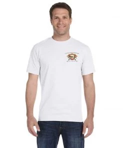 Mud Hole Custom T-Shirt: Life Ring With Crossing Rods Gear