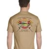 Mud Hole Custom T-Shirt: Life Ring With Crossing Rods Gear