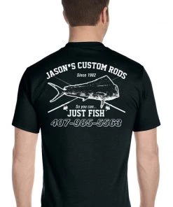 Mud Hole Custom T-Shirt: Vintage Distressed Fish And Rods Gear