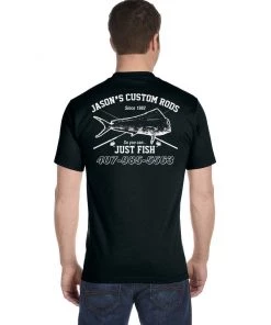 Mud Hole Custom T-Shirt: Vintage Distressed Fish And Rods Gear