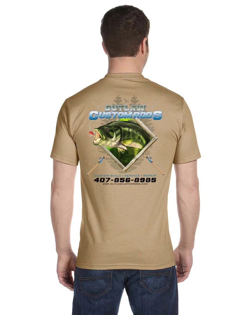 Mud Hole Custom T-Shirt: Largemouth Bass Chasing Lure 12 Mud Hole Custom T-Shirt: Largemouth Bass Chasing Lure
