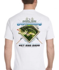 Mud Hole Custom T-Shirt: Largemouth Bass Chasing Lure