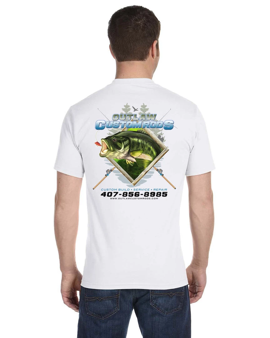 Mud Hole Custom T-Shirt: Largemouth Bass Chasing Lure 6 Mud Hole Custom T-Shirt: Largemouth Bass Chasing Lure