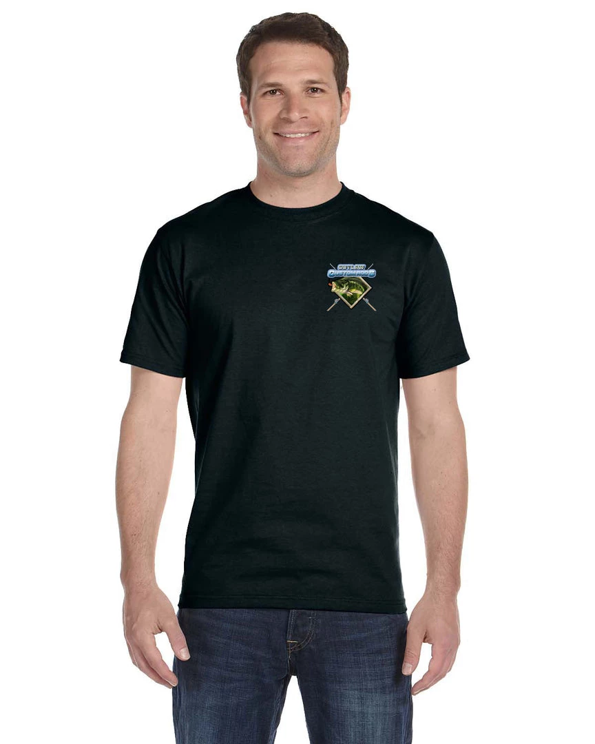 Mud Hole Custom T-Shirt: Largemouth Bass Chasing Lure 9 Mud Hole Custom T-Shirt: Largemouth Bass Chasing Lure
