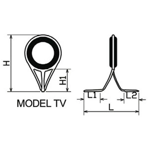 Pacific Bay Components Pac Bay Model TV Guides With Ceramic Rings 6 Pacific Bay Components Pac Bay Model TV Guides With Ceramic Rings