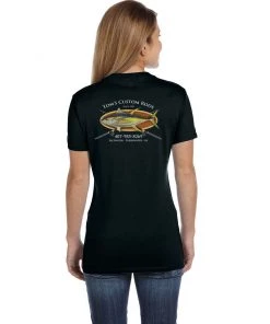 Mud Hole Women's Custom T-Shirt: Bamboo Frame With Crossing Rods Gear 16 Mud Hole Women's Custom T-Shirt: Bamboo Frame With Crossing Rods Gear